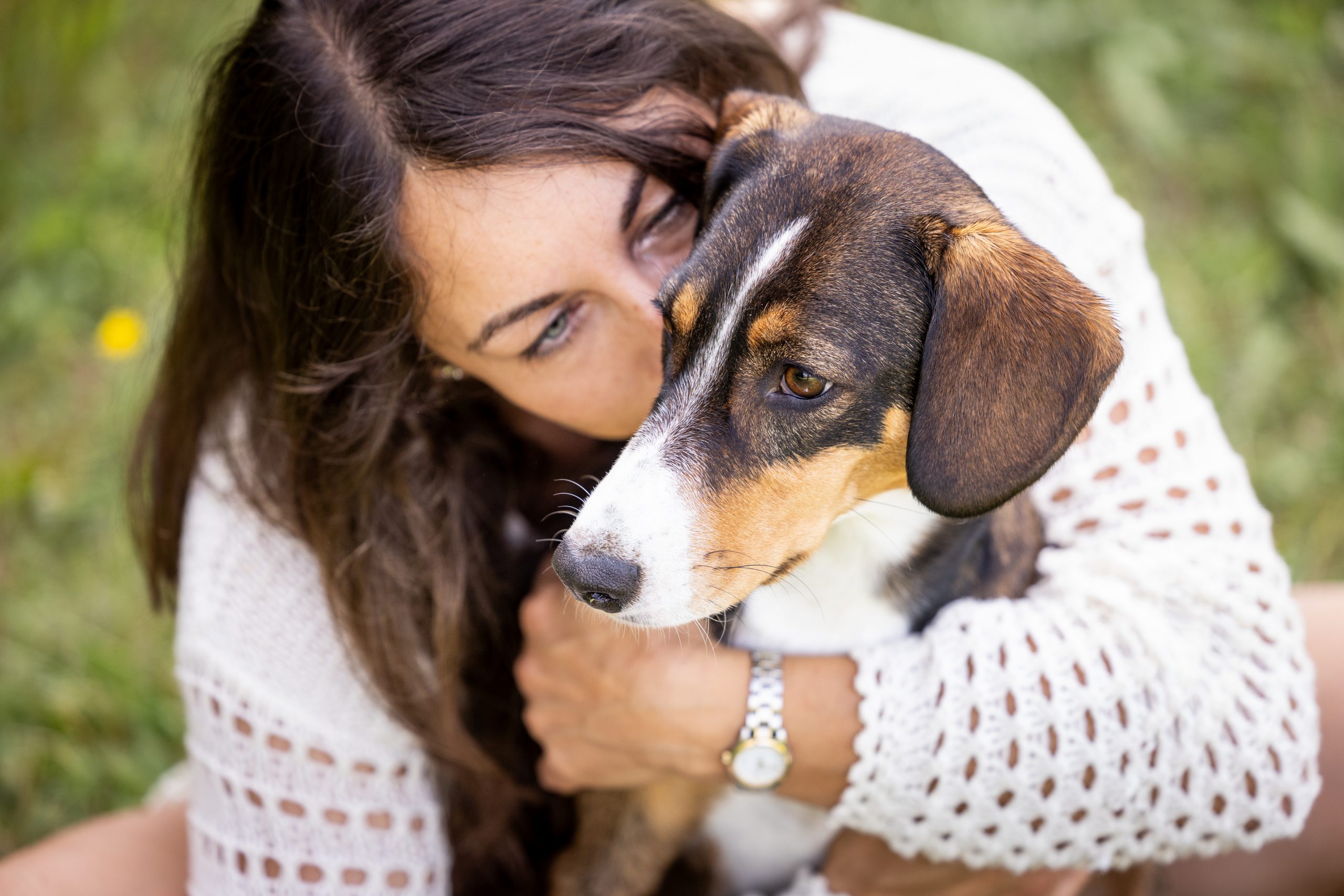 Kristin mit Hund